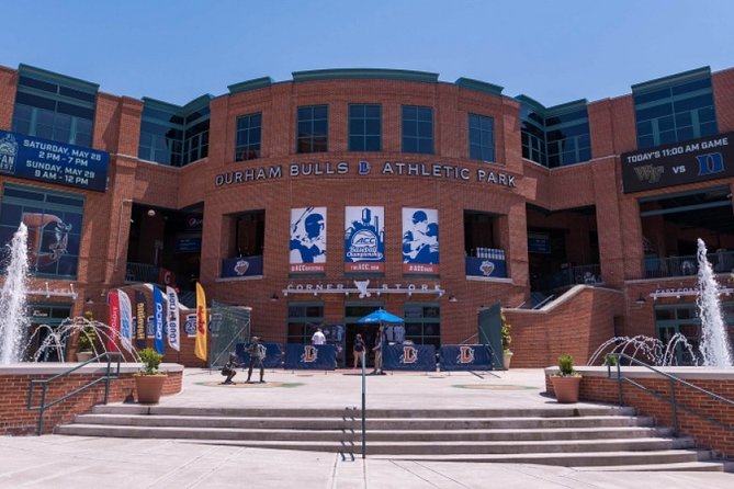 Amazing Scavenger Hunt! - Bricks, Bulls & Beauty - Checking the scoreboard at Durham Bulls Athletic Park