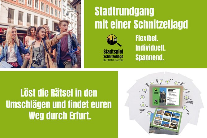 City game scavenger hunt Erfurt - independent city tour I discovery tour - Starting at Domplatz and the cathedral