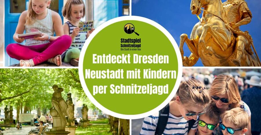Dresden Neustadt: Scavenger Hunt for Children - Starting at Albertplatz and finding your first clue