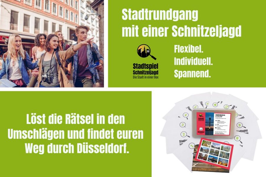 Düsseldorf: Scavenger Hunt Self-Guided Tour - A city tour that makes you earn the next stop