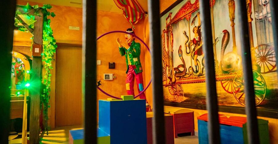 Escape room "The gratest show on earth" at Holidayworld - A bloody clue hunt in Charly Brauw’s dressing room