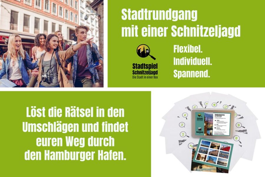 Hamburg: Scavenger Hunt Self-Guided Tour around the port - Key points at a glance