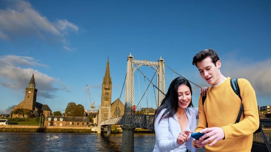 Inverness: City Walking Tour & Exploration Game - Crossing the River Ness and adjusting the route