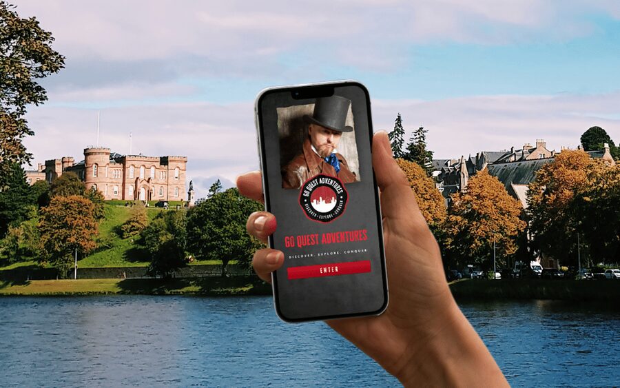 Inverness: City Walking Tour & Exploration Game - Falcon Square and the first clues
