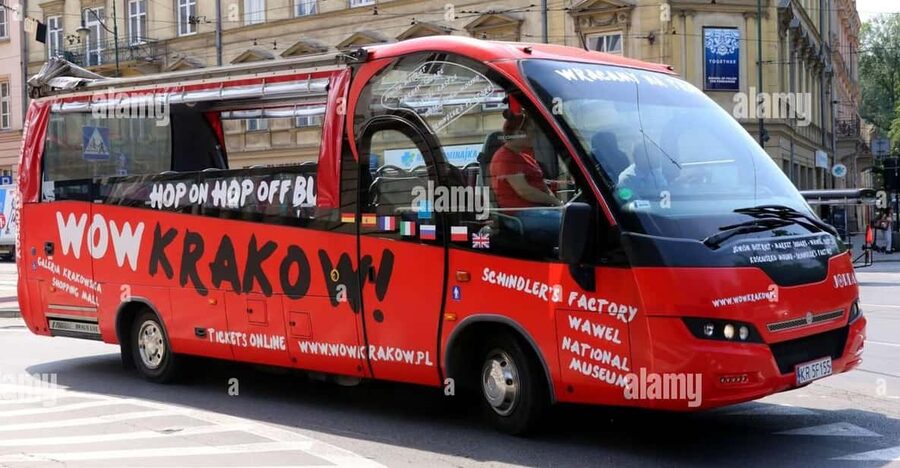 Krakow City SightSeeing hop on hop off bus and city game - City Teleport in Krakow’s Old Town