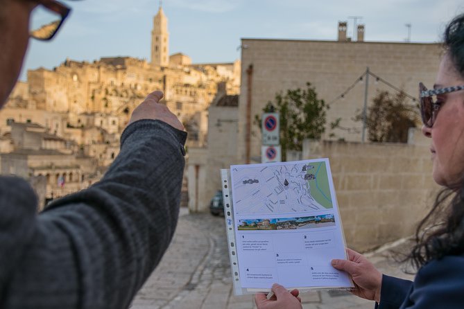 Matera Treasure Hunt: Explore Sassi & Must-Sees - Starting at Tramontano Castle with a map and a clock