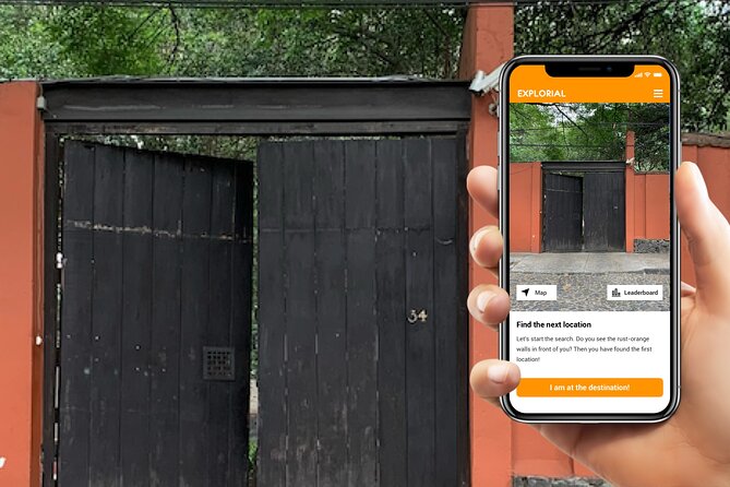Mexico City (Coyoacan) Scavenger Hunt and Sights Self-Guided Tour - How the Explorial app handles the route