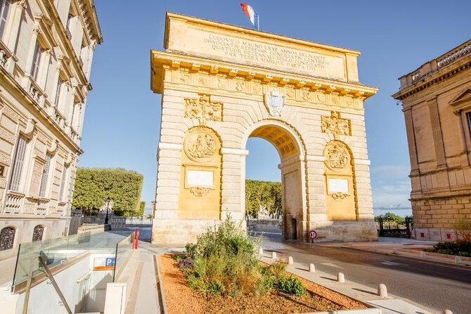 Montpellier City Exploration Game and Tour on your Phone - Arc de Triomphe and the power of Louis XIV