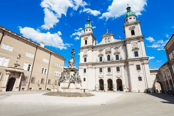 Mozart's Salzburg Exploration Game and Tour - Read the cathedral clues at Salzburg Cathedral