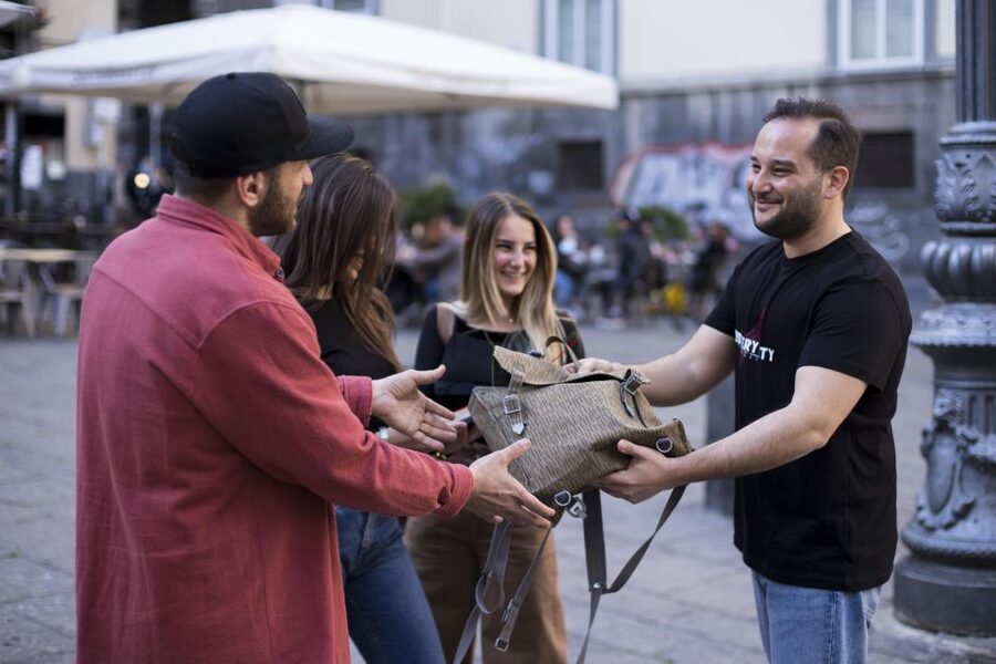Naples: The Path of the Immortals Treasure Hunt Walking Tour - Piazza del Gesù Nuovo and the first clues