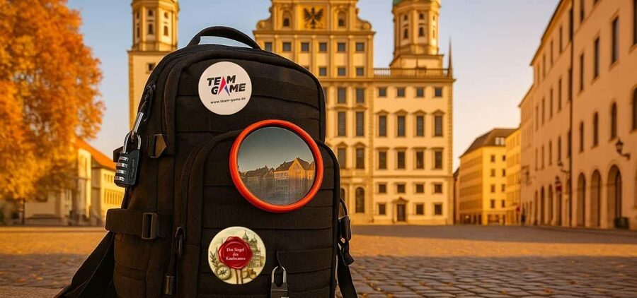 Outdoor Escape Game with Mystery Backpack Augsburg: The Merchant's Seal - How the six-lock route works