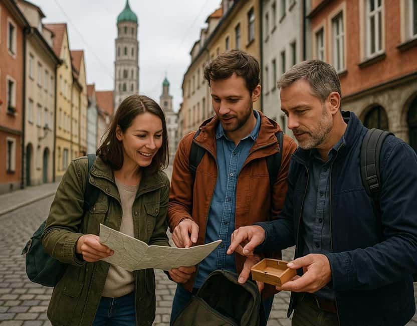 Outdoor Escape Game with Mystery Backpack Augsburg: The Merchant's Seal - Augsburg’s squares and alleys become part of the puzzle