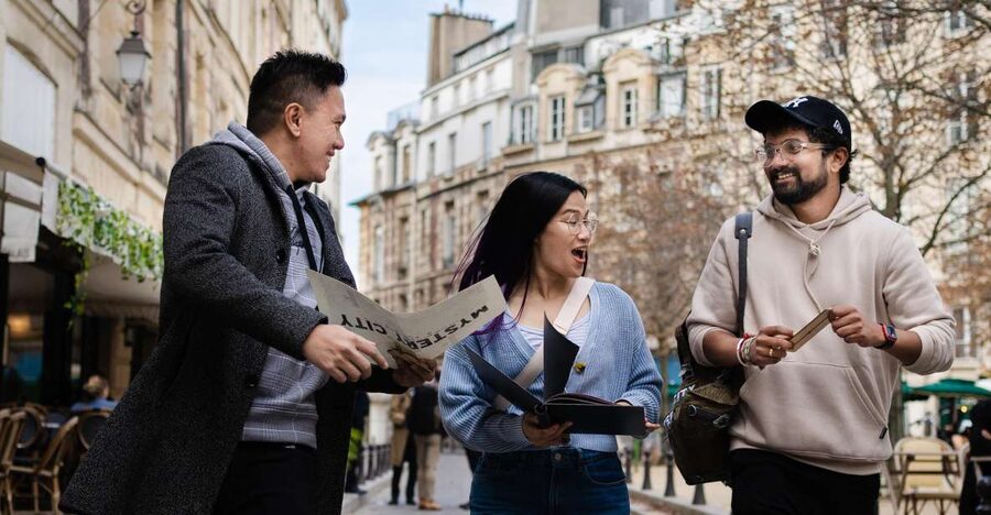 Paris: Treasure Hunt & Walking Tour "Secret Weapon X" - Following the map through central Paris