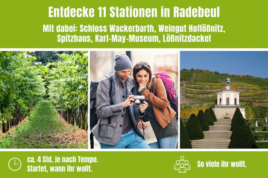 Radebeul: Scavenger Hunt Self Guided Tour - The Bismarck Tower picnic stop