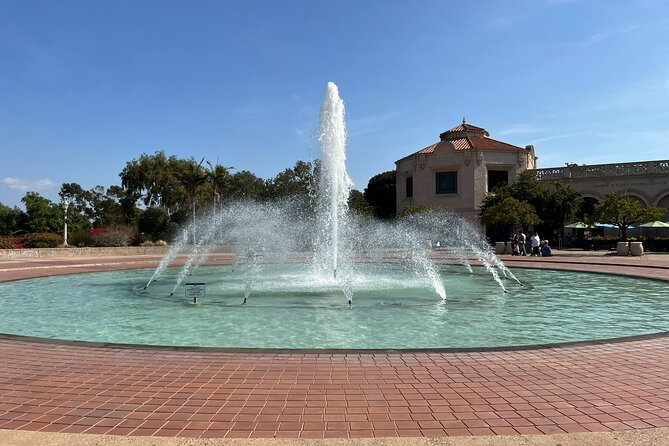 San Diego: Balboa Park Botanical Exploration Game - Rose Garden and Fountain bring the park into focus